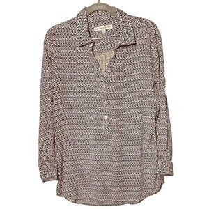 SOUTHERN TIDE Women's Shirt Size Small Long Sleeve Popover Blouse Tunic